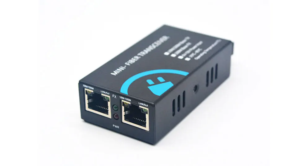 10/100M 2 RJ45 1 SC порт Fast Ethernet конвертер Gigabit Ethernet мини волоконно-оптический медиа конвертер одномодовый волоконно-оптический Порты и разъёмы 2 шт