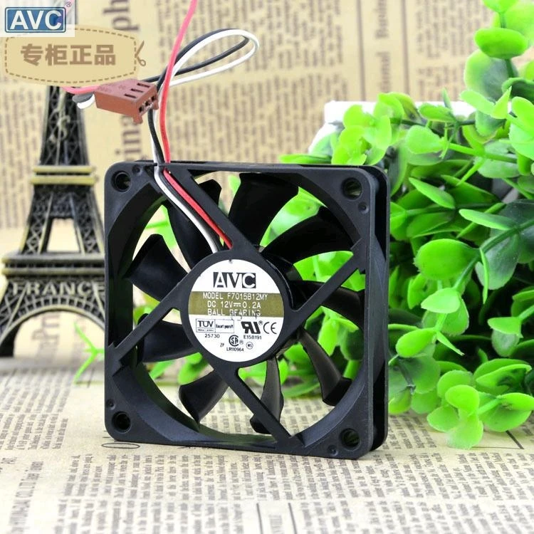 

For AVC F7015B12MY 7015 12V 0.2A dual ball bearing fan three lines