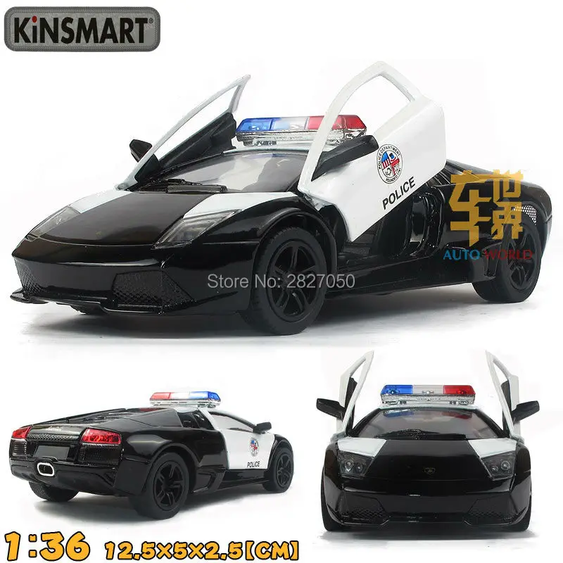 

5 Inch 1:36 Scale Supercar LP640 (Police Edition) Diecast Metal Pull Back Car Model Toy As Collection Gift For Children