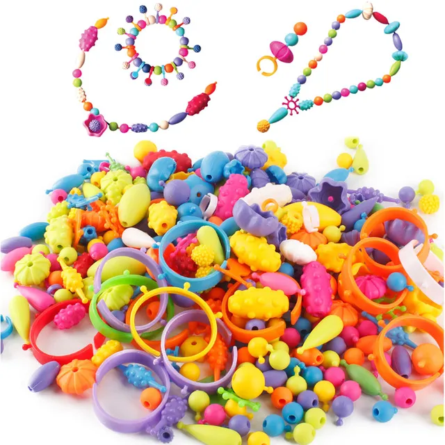 400Pcs Pop Beads Toys Colorful Art Crafts For Girls Bracelet Snap Bead Toy Jewelry Accessories Puzzle Educational Toy For Kids 1
