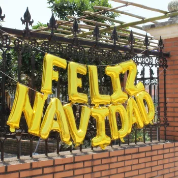

Happy Christmas decoration balloons banner