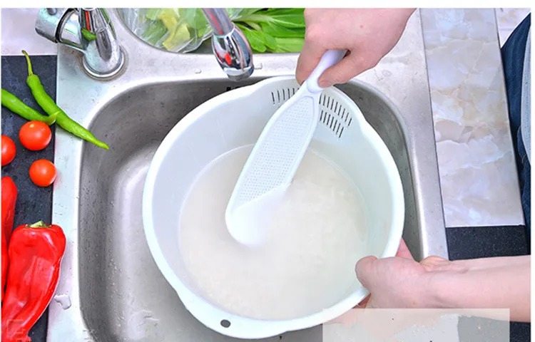 Многофункциональный промывочный аппарат для приготовления риса ручной фильтр для очистки рисовых зерен сито Hands-free кухонные приспособления для готовки инструмент
