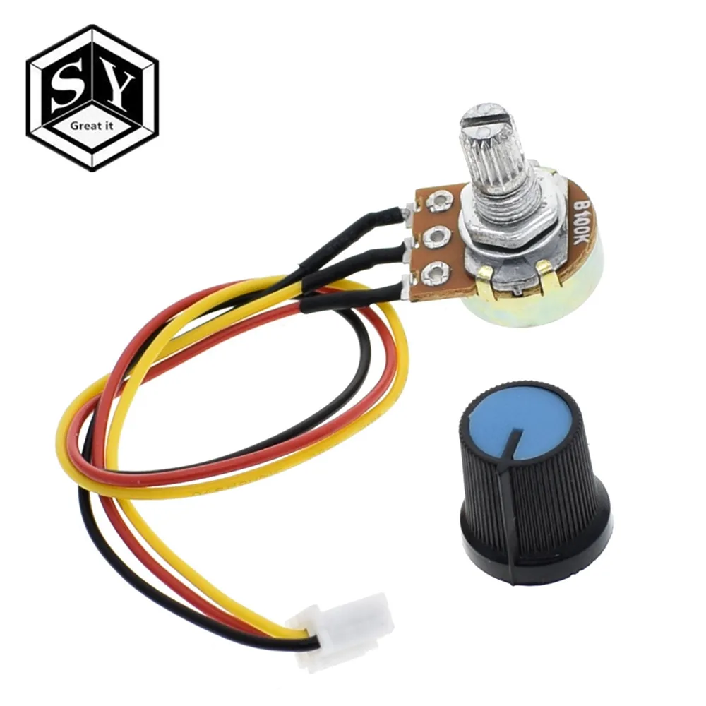 

1PCS Great IT WH148 potentiometer B10K B100K speed control knob control switch XH2.54 3P linear control handle