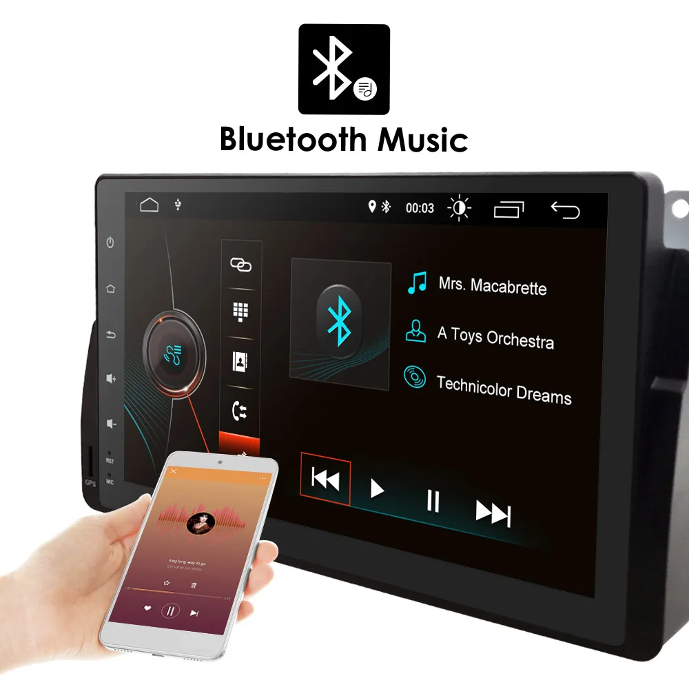 Discount 2 Din Auto Radio Android 9.0 For BMW/E46/M3/MG/ZT/Rover 75/320/318/325 Car Multimedia Video Player GPS Navigation DVR DSP IPS 14