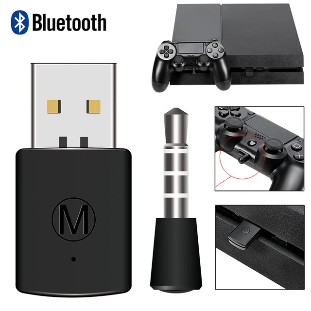 Bluetooth Wireless Headset Headphone Adapter with Mic Bluetooth 4.0 adapter for PS4 USB adapter 