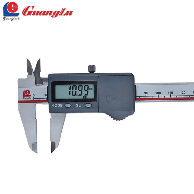 US $76.59 GUANGLU Digital Caliper IP67 WaterProof 0150200300mm Electronic Micrometer Vernier Caliper Measure Tools