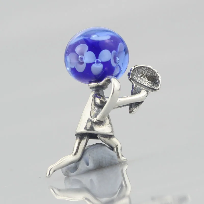 Arrival Courting Flowers Beads Charms 925 Sterling Silver Compatible Fit Troll European Brand Bracelet Jewelry Gift For Woman (5)