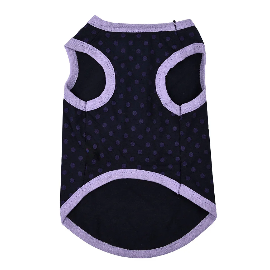 Dog Cat Pet Vest Spring And Summer Breathable Wave Point Thin Clothing Puggy Costume Chihuahua Clothes Costume