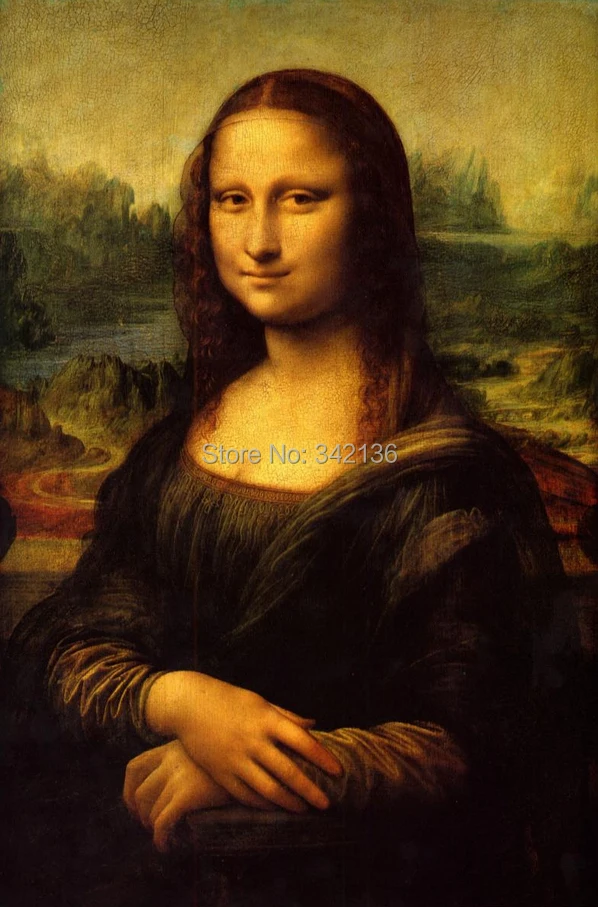 Картина маслом Leonardo Da Vinci Mona Lisa (La Gioconda) 100% ручная роспись художником картинки для