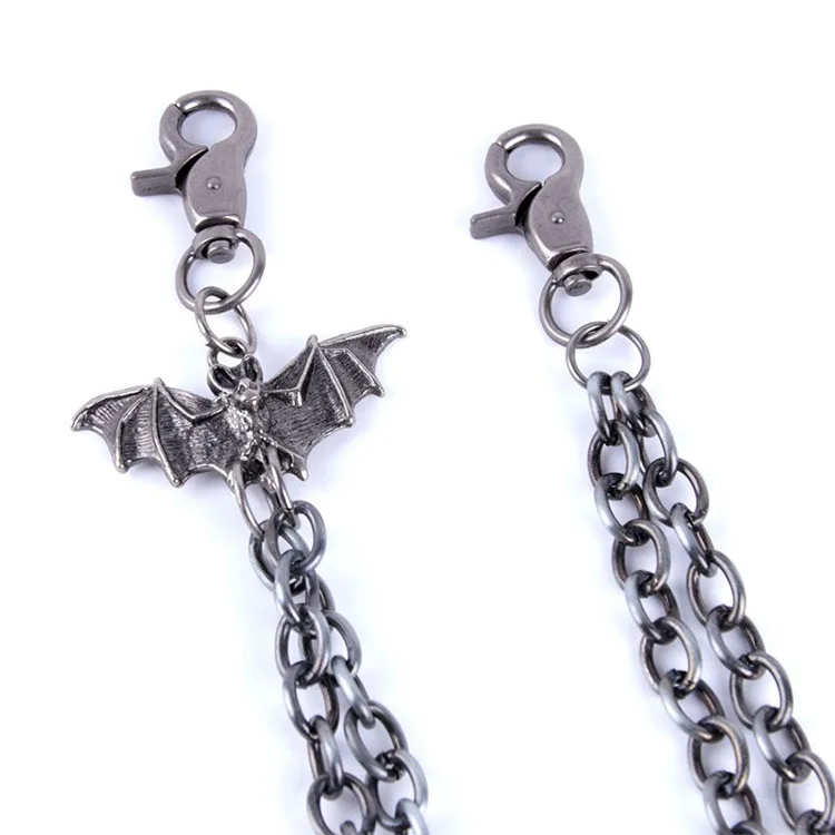 

Men's Waist Key Chain Gun Black Heavy Rock Metal Hip Hop Gothic Punk Style Pants Trousers Chain Jean Biker Wallet Key Ring LW04
