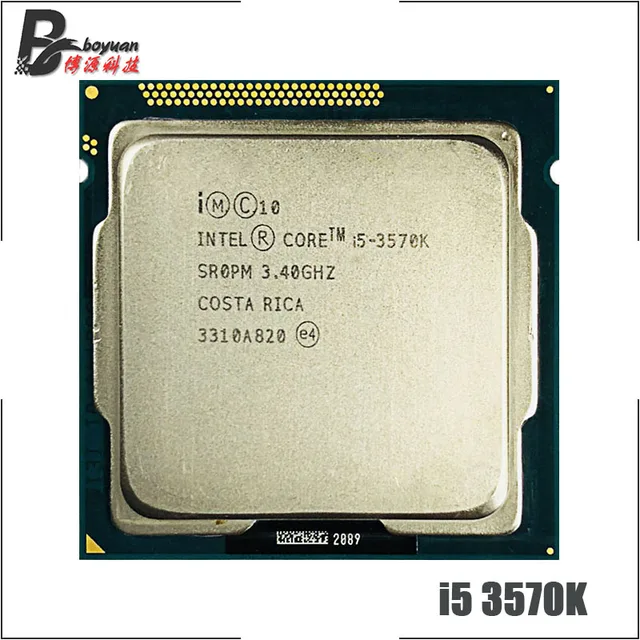 Intel Core i5-3570K  i5 3570K 3.4 GHz Quad-Core CPU Processor 6M 77W LGA 1155 1