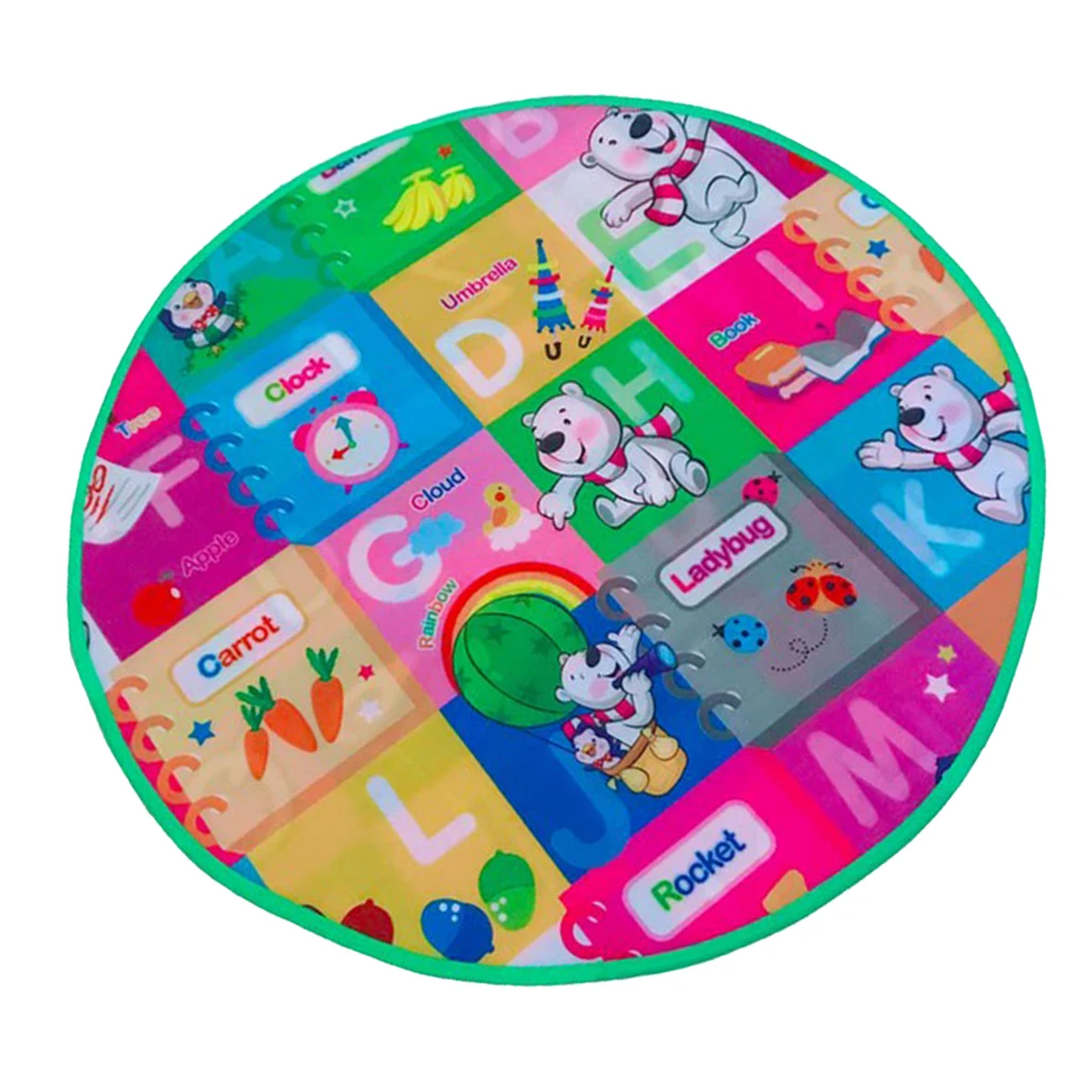 Rug for Children Room Baby Room Double Sides - Round Carpet for Princess Tent - Baby Kids Play Mat