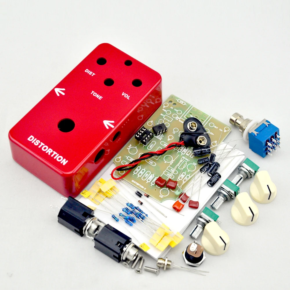 NEW LANDTONE DIY Distortion-2 Guitar  Effect Pedal All kit True Bypass with 1590B Enclosure