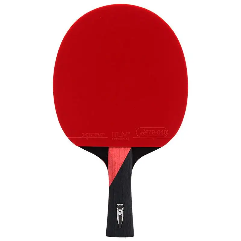 New Xiom Professional Table Tennis Racket Blade Rubber Pimples In High Quality 6/7/8/9 Stars Ping Pong Rackets - Цвет: 7 star long handle