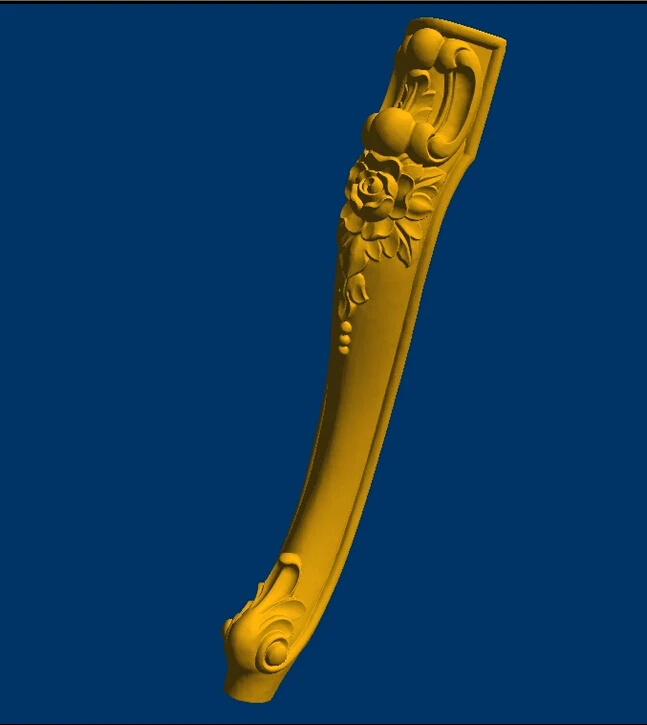 

3d model relief for cnc in STL file format Table Furniture leg--67
