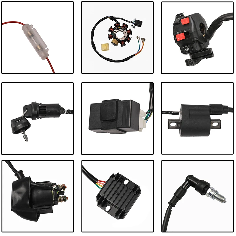 detail feedback questions about tdpro full electrics wiring harnessWiring Harness 200 250cc Loom Pit Dirt Bike Hummer Link Xmoto Atomik #21