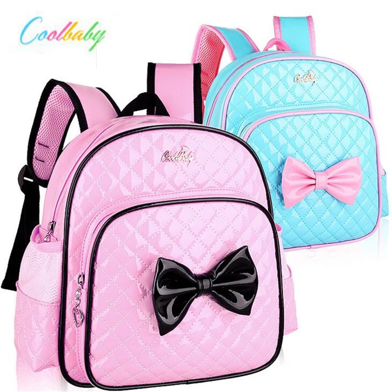 

Children PU BOW Princess School Bags Girls Rucksacks Kindergarten Toddler Backpack Baby Mini Toys Backpack Kid Bag P242