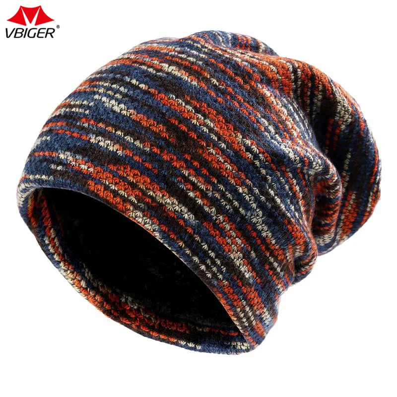Vbiger Outdoor Winter Hats Warm Knitted Hat Knitted Beanie Caps Soft Warm Ski Hat for Both Men and Women