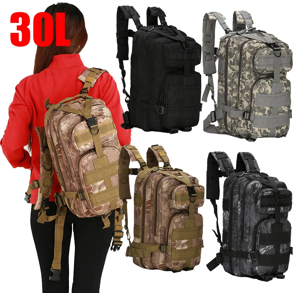 

Anti-theft Bag 30L Waterproof Military Tactical Pack Sports Backpack Camping Travel Bag 30L Outdoor camping Shoulder Bag