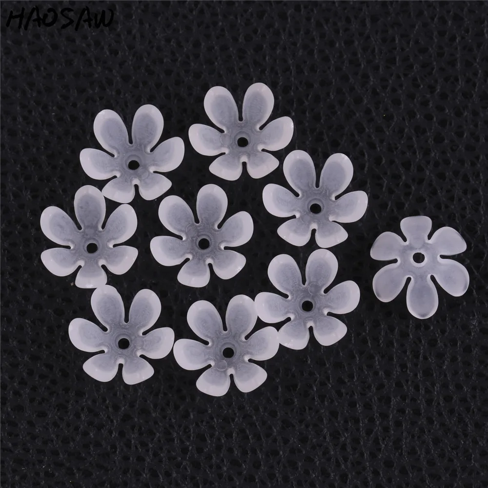 

10*18MM 600Pcs/Lot Matte Flower Shape Beads Acrylic Beads For DIY Earrings Material Making/Jewelry Findings/Accessories Parts