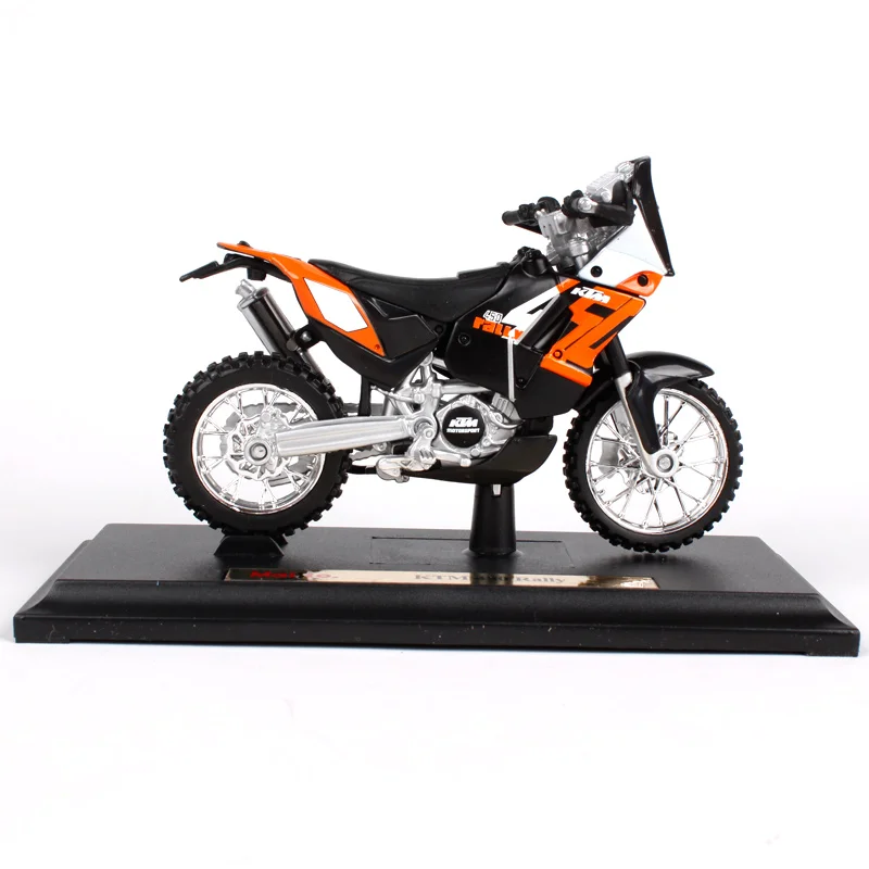 1:18 Maisto KTM 450 Rally Motorcycle Bike Model Orange Black 