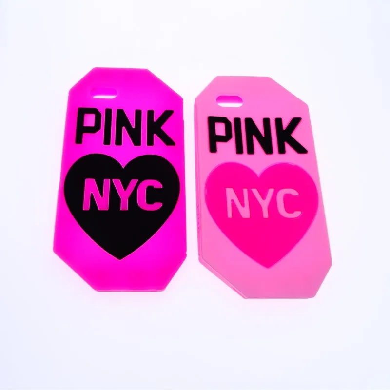 

Fashion LOVE PINK Colorful Letters Soft Rubber Silicone Phone Cover Case for iPhone 5 5S 5G