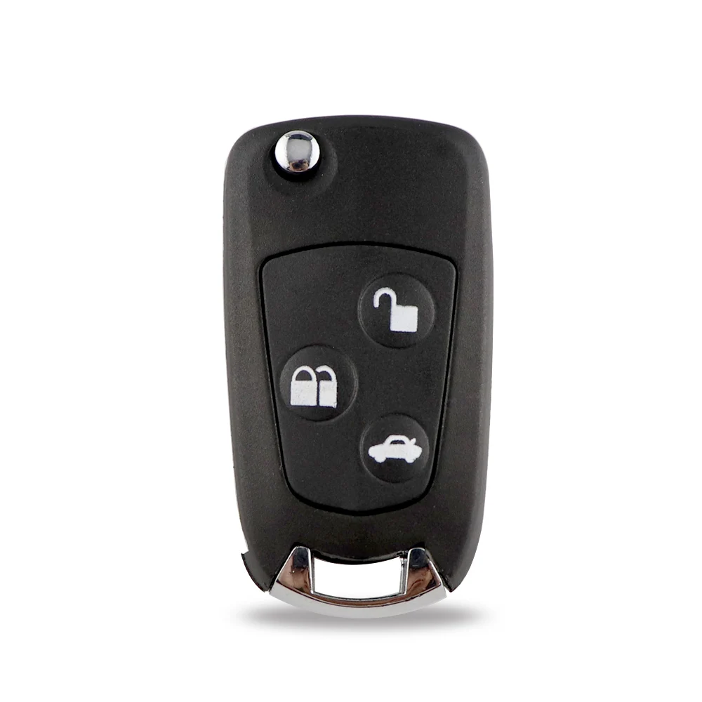 Keyforkess3 Bottoni A Distanza di Vibrazione Pieghevole Per Ford Focus Mondeo Modificato Fiesta C-MAX Fusion Transit KA Chiave A Distanza Borsette -