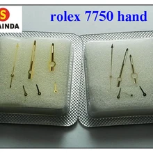 Универсальный ремешок для часов ETA Valjoux 7750 7753 с хронографом Rlx золотого/серебристого цвета