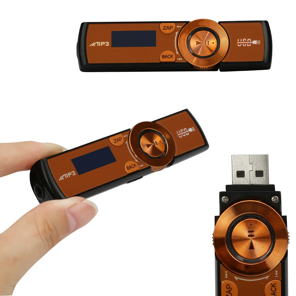 Мини MP3-плеер с зажимом, MP3, USB, ЖК-экран, поддержка 8 ГБ, флеш-плеер TF, поддержка s, fm-радио, функция Мини-плеера