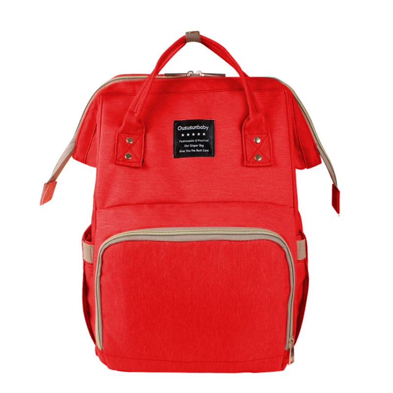 Red Большой емкости пеленки мешок детские Bolsas Maternidade дорожные детские сумки для беременных подгузник Bebek Bakim Cantalari рюкзак сумка для мамы - Цвет: Red