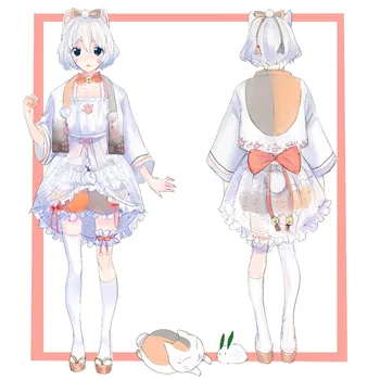 

Nyanko-sense Natsume Yuujinchou Personification Female Uniforms Cosplay Costume Free Shipping