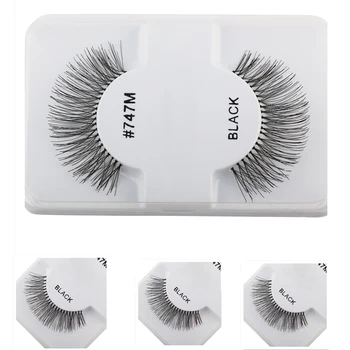 

50 Pair Cross Slim Thick Eye Lashes Pure Handmade Cotton Stems False Eyelashes Natural Short Paragraph Daily Makeup Fake Eyelash