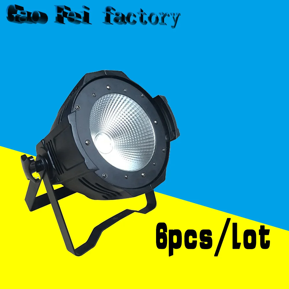

6xLot Led Par Light COB 100W High Power Aluminium Case with White DJ DMX Led Beam Wash Strobe Effect Stage Lighting