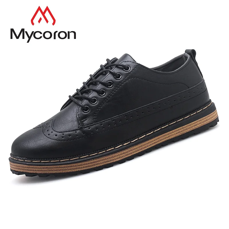 Moda Masculinos Couro Formais Cinza Macios 2019 Venda Lazer Mycoron Luxo Homens Preto De Quente brown Preto Sepatu Marrom gray Pria Sapatos qCZZP6wI