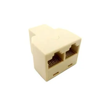 

1PCS RJ45 NETWORK CONNECTOR CAT 5 6 Network LAN Ethernet Splitter Connector Adapter Female 1to2 sockets Internet Cable