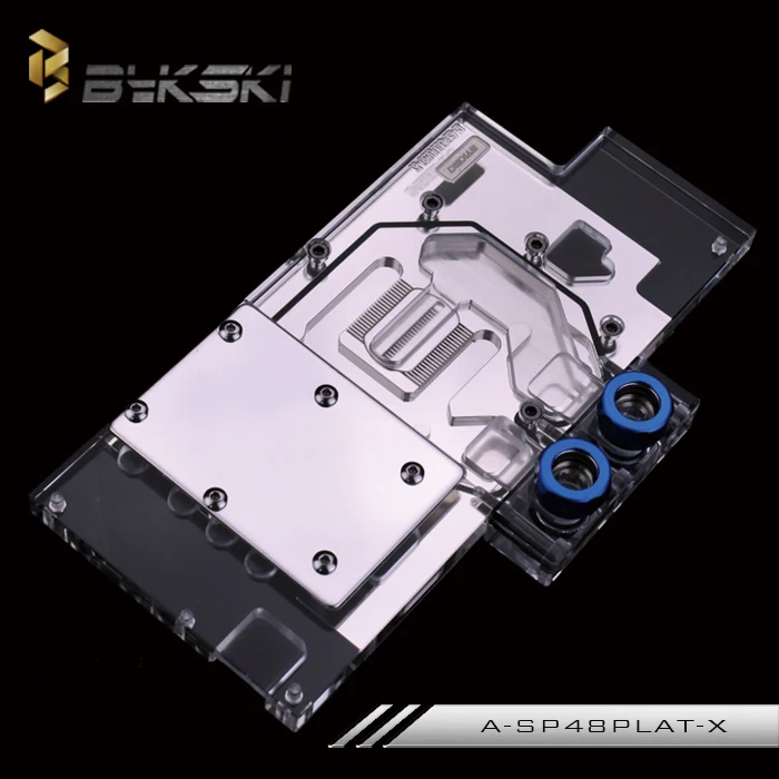 Bykski A-SP48PLAT-X блок водяного охлаждения GPU для Sapphire Nitro+ Radeon RX480