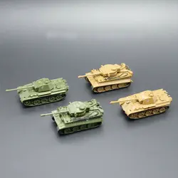 4 шт./компл. Собранный пластиковый Тигр танки Вторая мировая война Германия США Советский Союз танк 1:144 масштаб блоки модель игрушки Мини