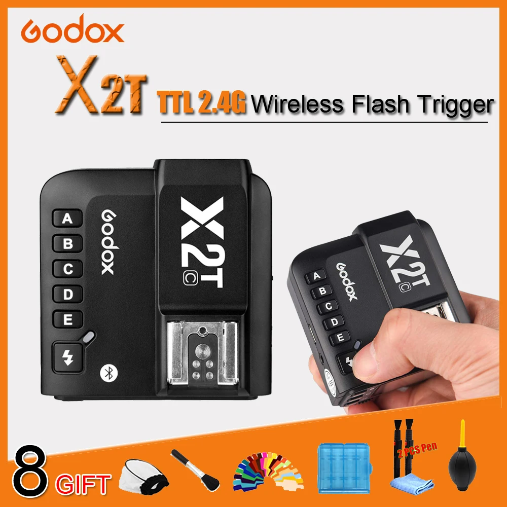 

Godox X2T-C X2T-N X2T-S X2T-F X2T-O 2.4G Wireless TTL 1/8000s Flash Trigger Transmitter HSS for Canon Nikon Sony Fuji Olympus