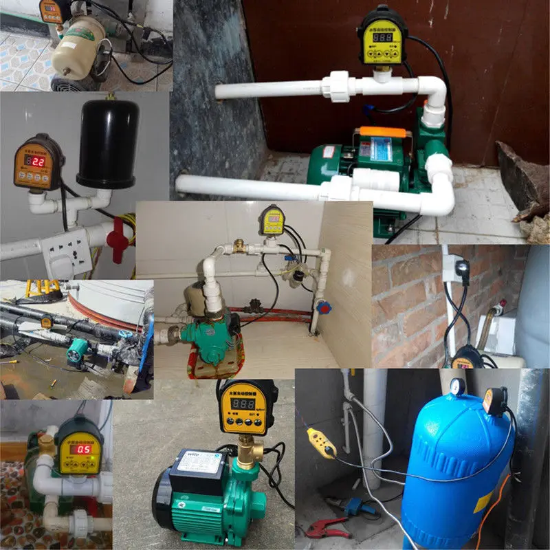 Newest 220V Digital Pump Switch  Household Digital Garden Gas Water Pumps Pressure Controller Control Switch