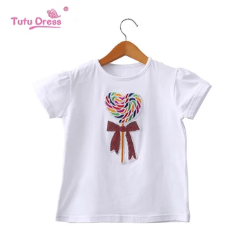 

Grils T Shirts Summer 2019 Short Sleeve T Shirt Cartoon Little Girls Tops Summer Kids T Shirt O-neck Cotton Toddler Clothings