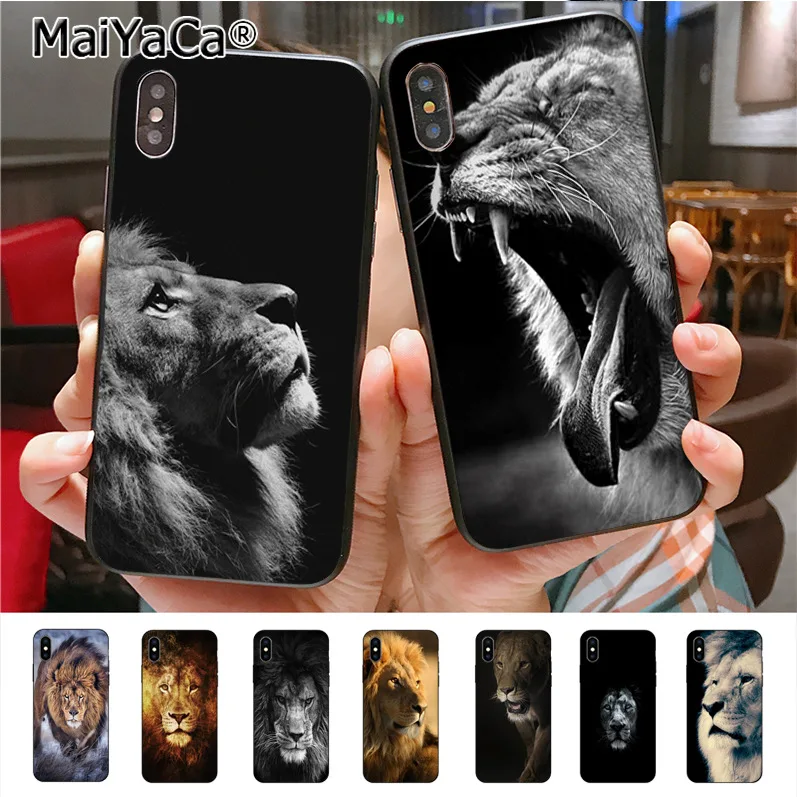 

MaiYaCa lion animal On Sale Luxury Cool Phone Accessories Case for Apple iPhone X XS XR XS MAX 8 7 6 6S Plus 5 5S SE 5C cass