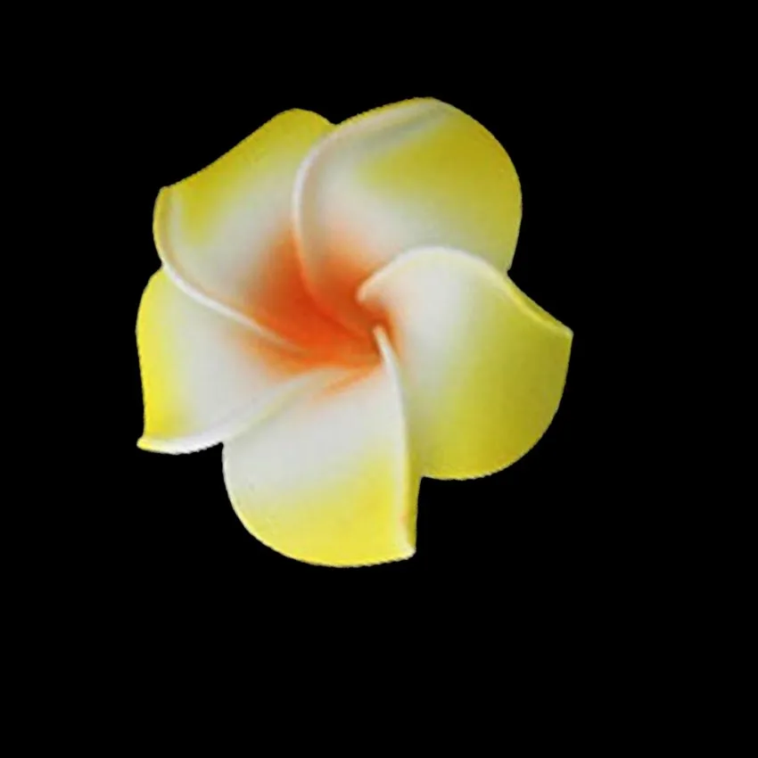 50PCS,4CM Head Small frangipani artificial Foam EVA Hawaiian plumeria