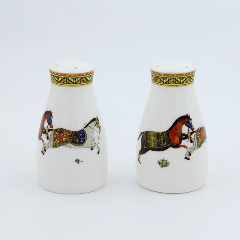 Фарфоровые шейкеры для соли и перца god Horse desi bone china, бутылка для соли, бутылка для перца из костяного фарфора, соль для перца