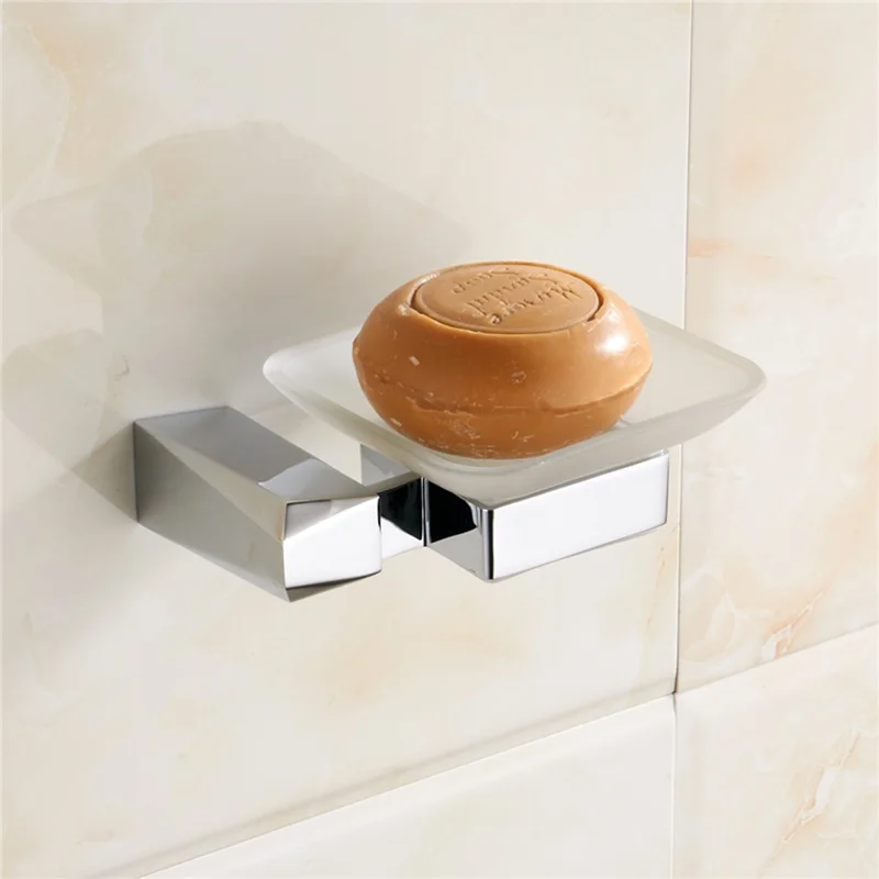 Chrome Soap Dish Chrome Finish Nordic Style Zinc Alloy Bathroom