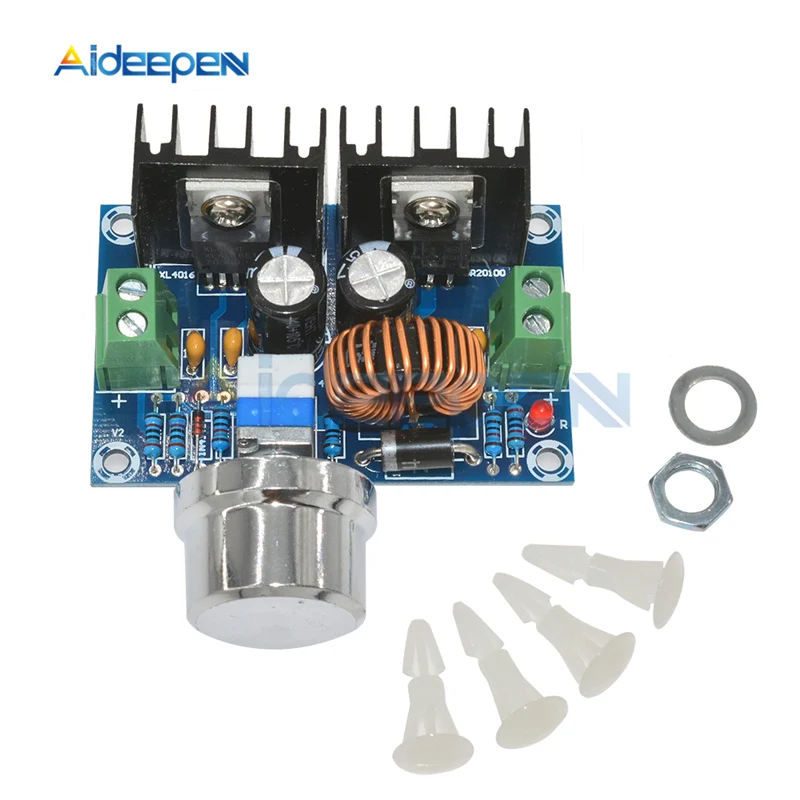 

XH-M401 8A 200W DC-DC Step Down Buck Converter Power Supply Module XL4016E1 PWM Adjustable 4-40V To 1.25-36V Step Down Board