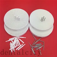 Новые 4 шт. Стоматологическая лаборатория соты обжига лотки с 20 циркониевые шпильки 20 металлических штифтов Лидер продаж