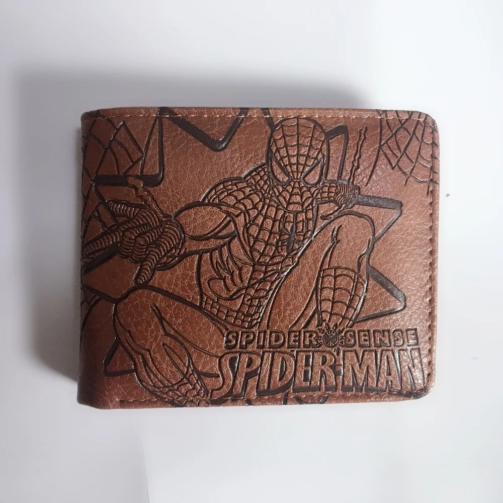 

2018 New Wallet Spider Man Purse for Male Men Famous Cartoon Anime Fashion Wallets Spiderman Gifts Money Bag W1255Y