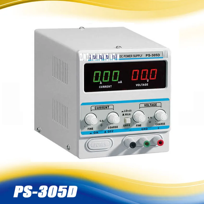 ZHAOXIN PS-305D Variable 30V 5A DC Power Supply For Lab Adjustment Digital Regulated DC Power Supply AC 110V 220V +/-10% ZHAOXIN PS-305D Variable 30V 5A DC Power Supply For Lab Adjustment Digital Regulated DC Power Supply AC 110V 220V +/-10%