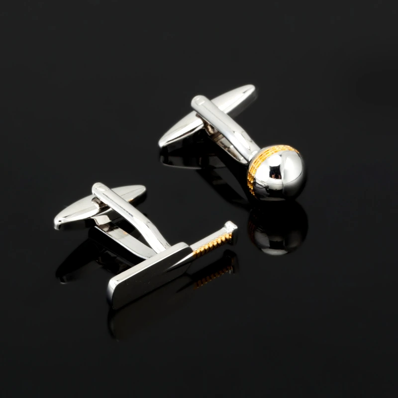 

High quality men's fashion boutique gifts brand Cufflinks jewelry hockey cufflinks, 3 pairs of wholesale sales