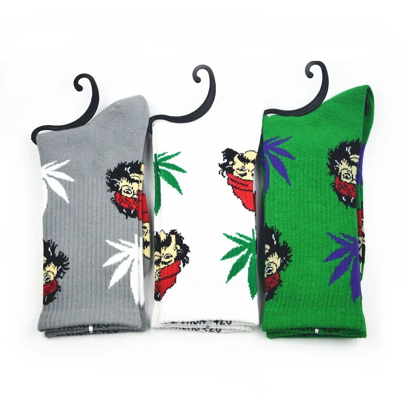 2 пар/лот носки с круглым вырезом Plantlife WU Tang сорняками CHEECH & CHONG хлопковые листьями